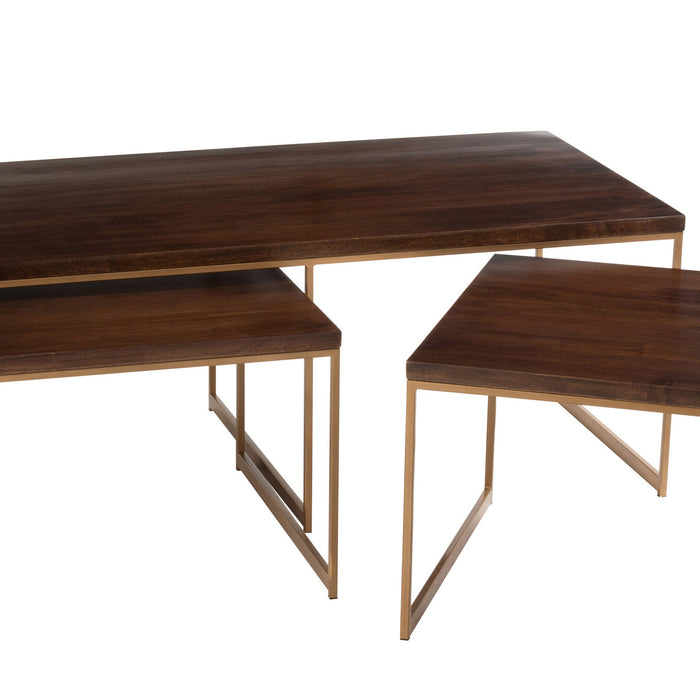 Duverger® Classy - Salontafels - 3 delen - mango hout - rechthoekig