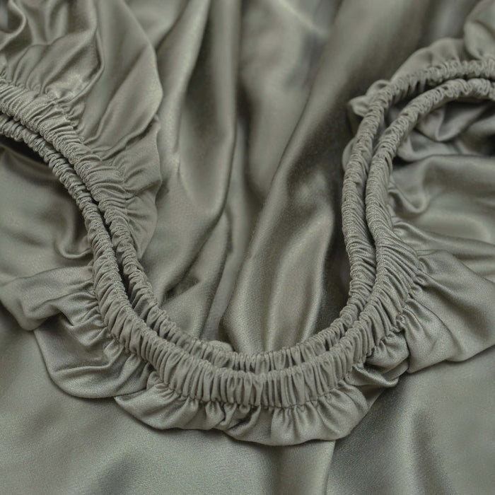 Coco & Cici Bamboe Hoeslaken Olijfgroen | 180x210x30