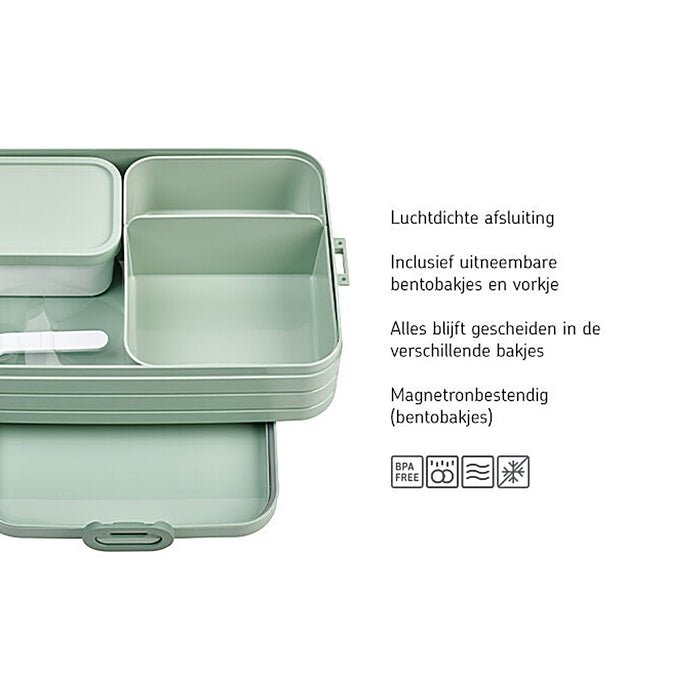 Bento lunchbox Take a Break large - Nordic sage