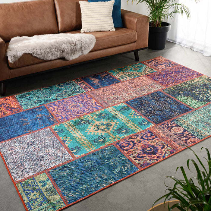 Heritaged Patchwork vloerkleed - Fade No.1 multi - 76x150 cm