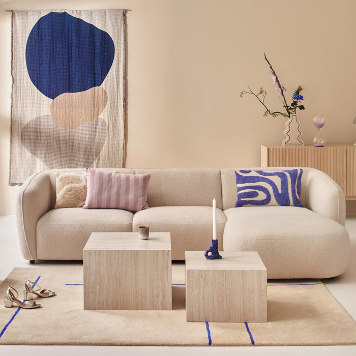 by fonQ Line Vloerkleed 170 x 240 cm - Blauw