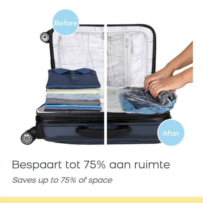Space Buddy Vacuümzakken Opbergzakken Kleding voor Onderweg 4 st.