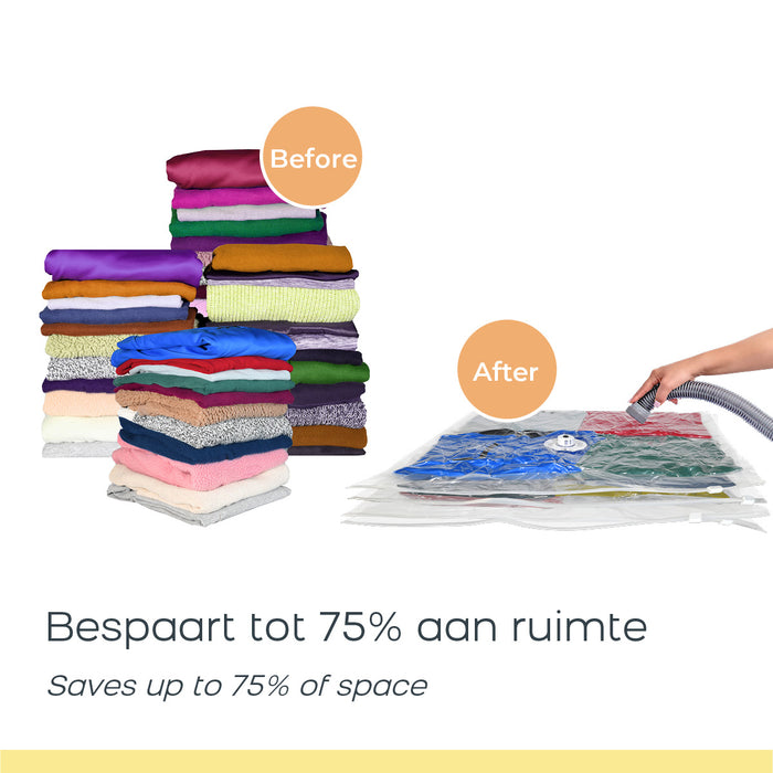 Space Buddy Vacuümzakken Opbergzakken Kleding voor Onderweg 7 st.