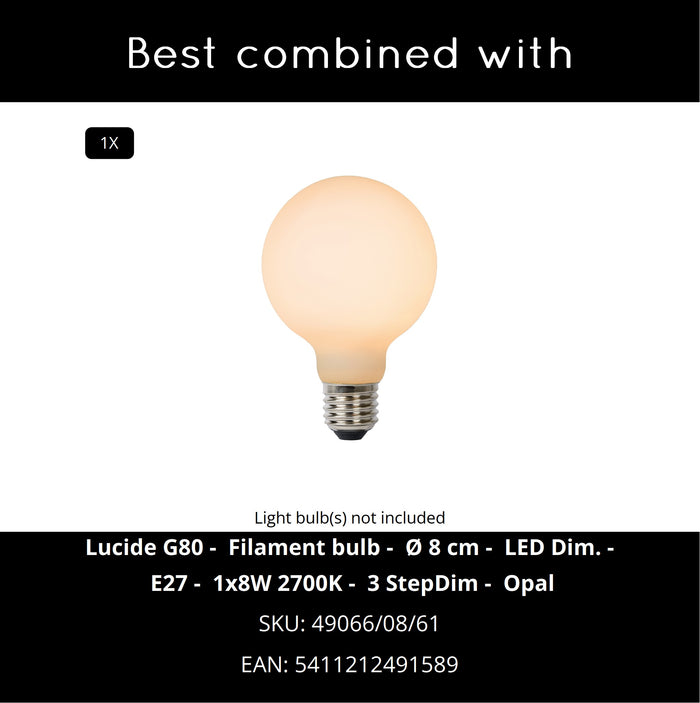 Lucide JULIUS Hanglamp - Opaal