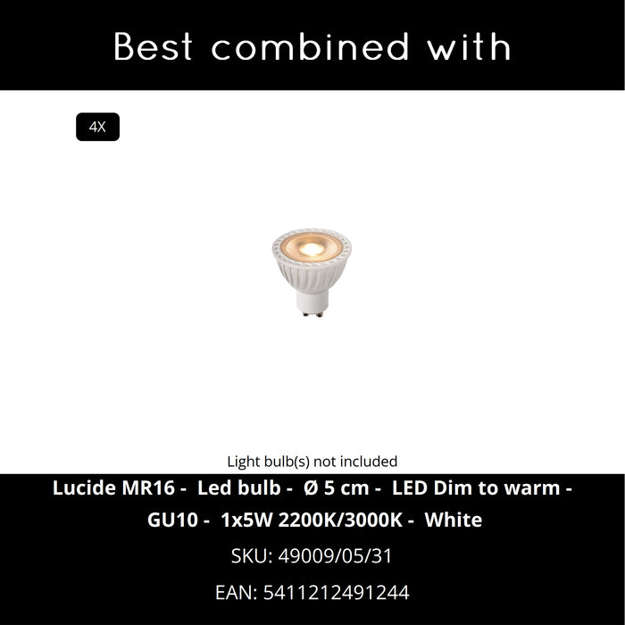 Lucide FAVORI Hanglamp - Wit