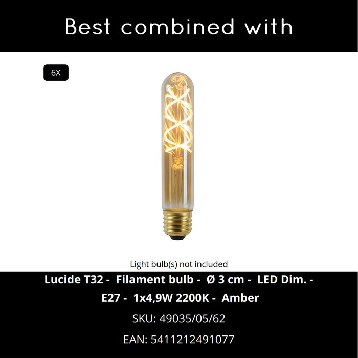 Lucide JOANET Cluster Hanglamp - 6xE27