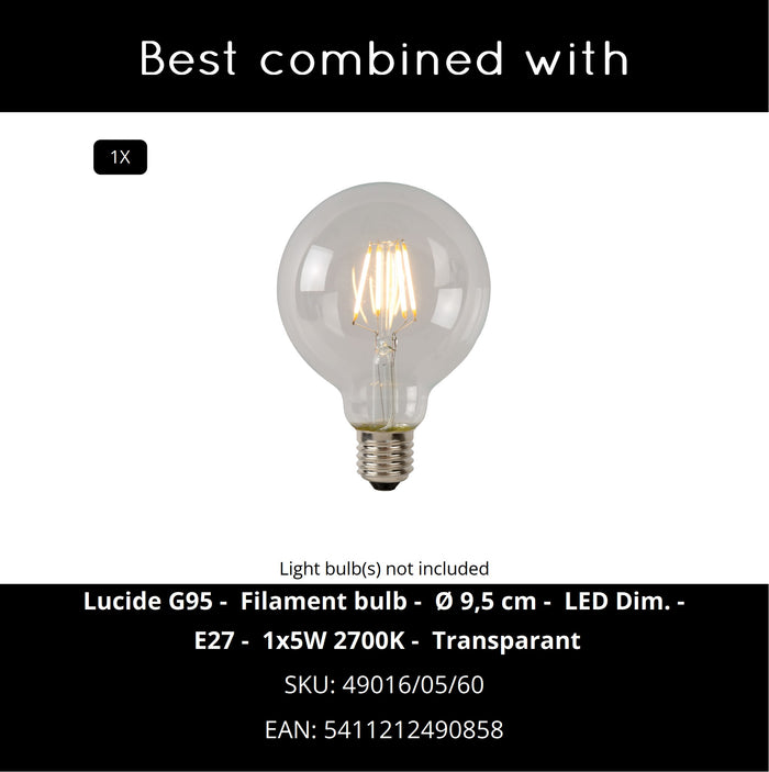 Lucide ETTA Hanglamp - Naturel