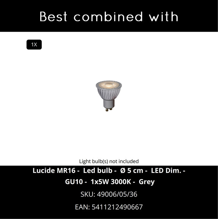 Lucide TUBE Plafondspot - Mat Goud | Messing