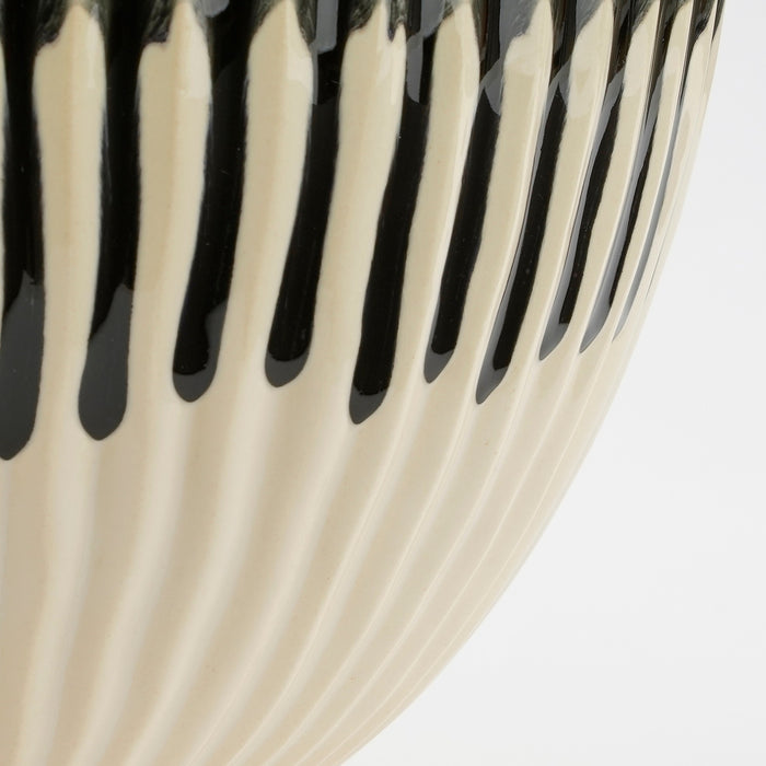 Mica Decorations Reims Vaas - H41,5 x Ø29,5 cm - Keramiek - Zwart