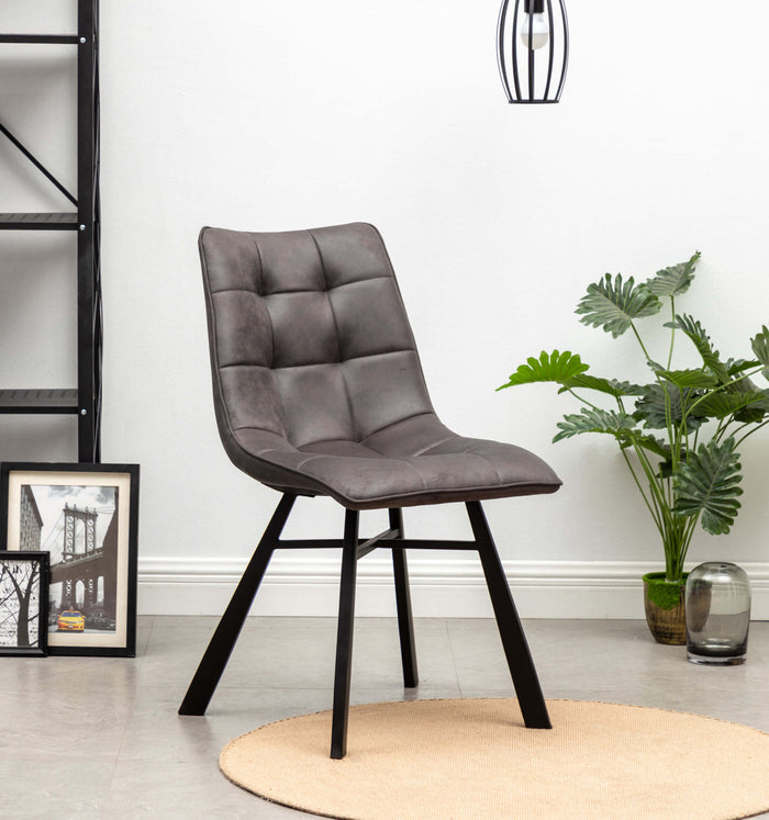 Furnihaus Eetkamerstoel Dexx - Antraciet - Set van 4