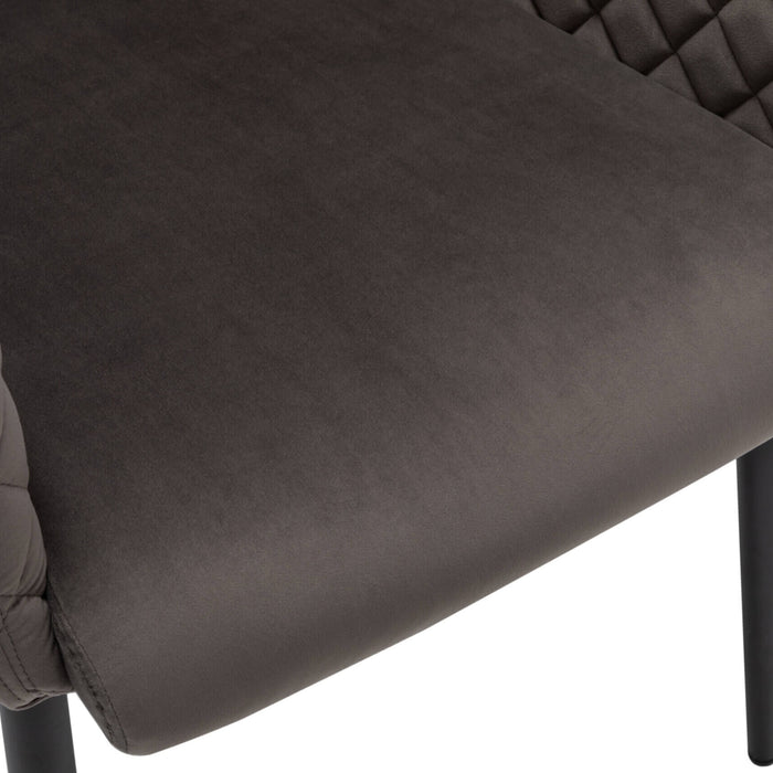 Criks Eetkamerstoel met armleuning Bryan - Velvet Grijs - Set van 2