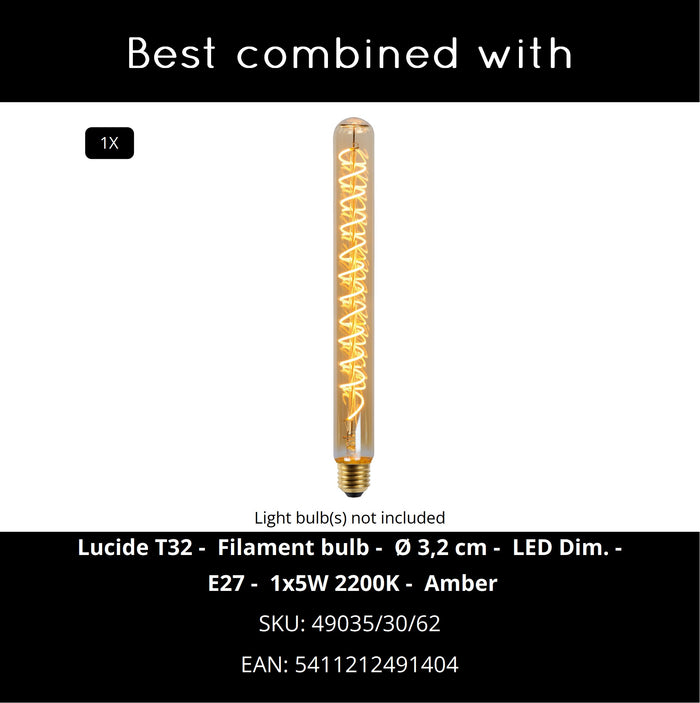 Lucide CALIXT Wandlamp - Zwart
