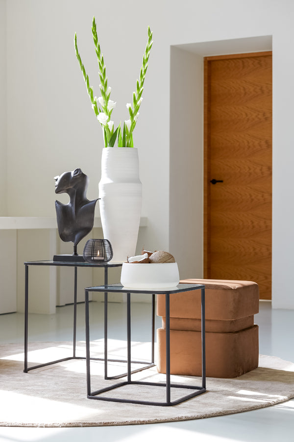 Light&living Vaas deco Ø21x54,5 cm PICACHO keramiek mat wit