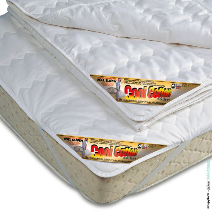 Cool Cotton beschermtopper 100% katoen koele Matrasoplegger 180x200cm