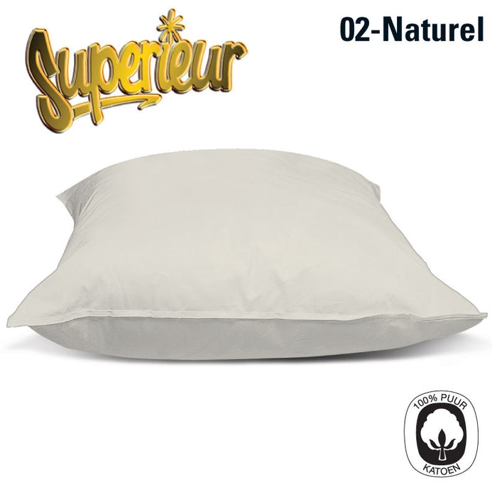 Superieur 100% Percaline katoen|Set van 2|Creme Kussensloop 60x70cm
