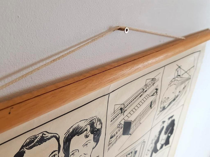 Hollandse Vintage Schoolplaat Poster Plaat 3 Jb Wolters