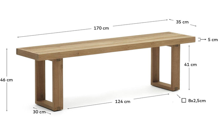 Kave Home Canadell Tuinbank - B 170 cm