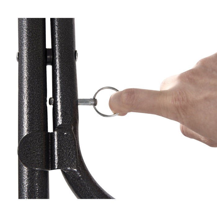 ERRO Statafel Ø80x110cm - wit|grijs