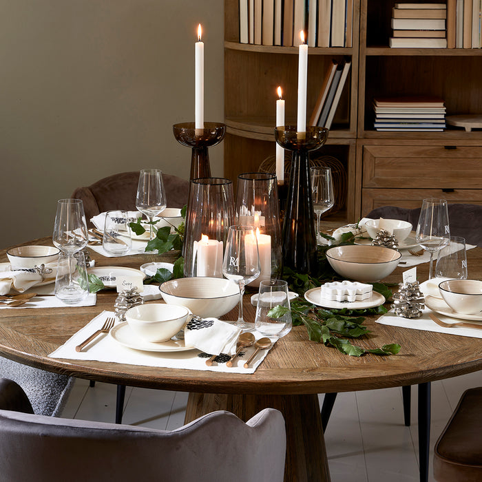 Riviera Maison Textielen servetten bruin - Dusty Pine Cone set van 2