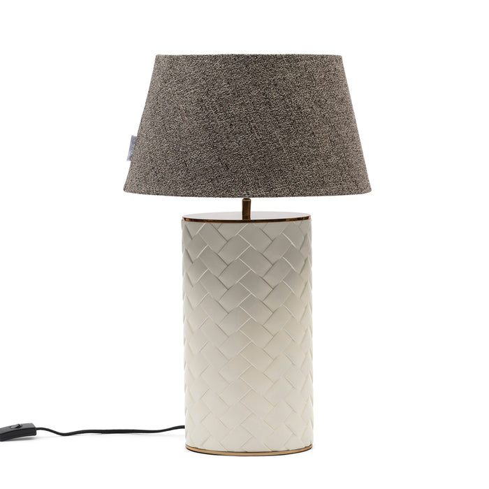 Riviera Maison Tafellamp Wit, Lampenvoet - Alberdina - Kunststeen