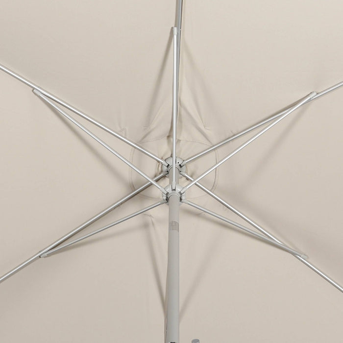 sweeek - Rechthoekige aluminium stokparasol 2x3m