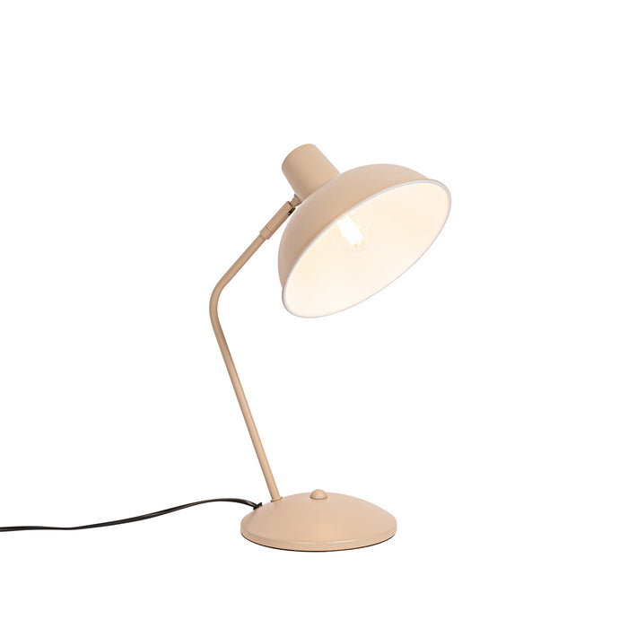 QAZQA Retro tafellamp beige - Milou