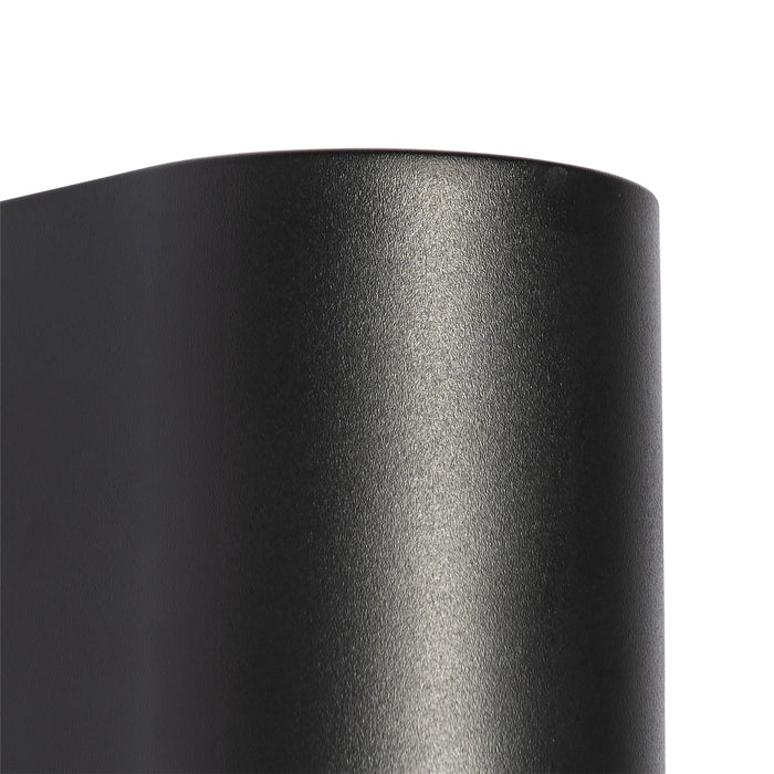 QAZQA Moderne buiten wandlamp zwart kunststof ovaal - Baleno