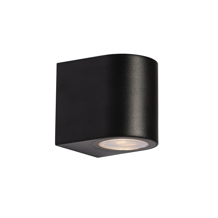 QAZQA Moderne buiten wandlamp zwart kunststof ovaal - Baleno