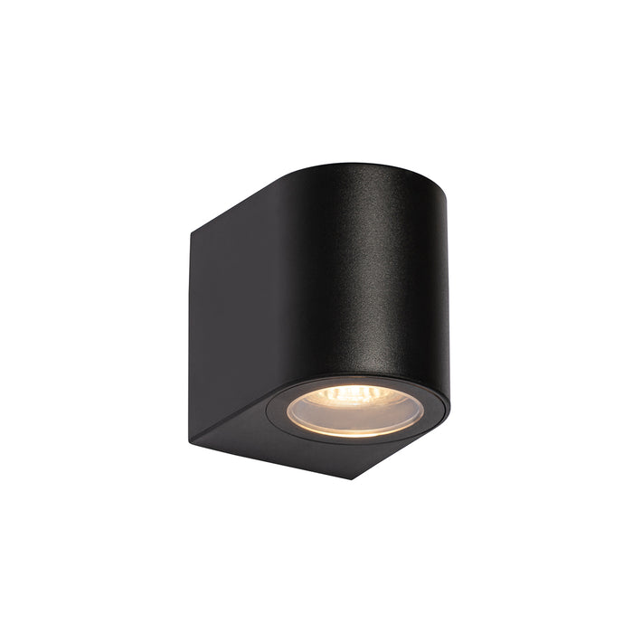 QAZQA Moderne buiten wandlamp zwart kunststof ovaal - Baleno