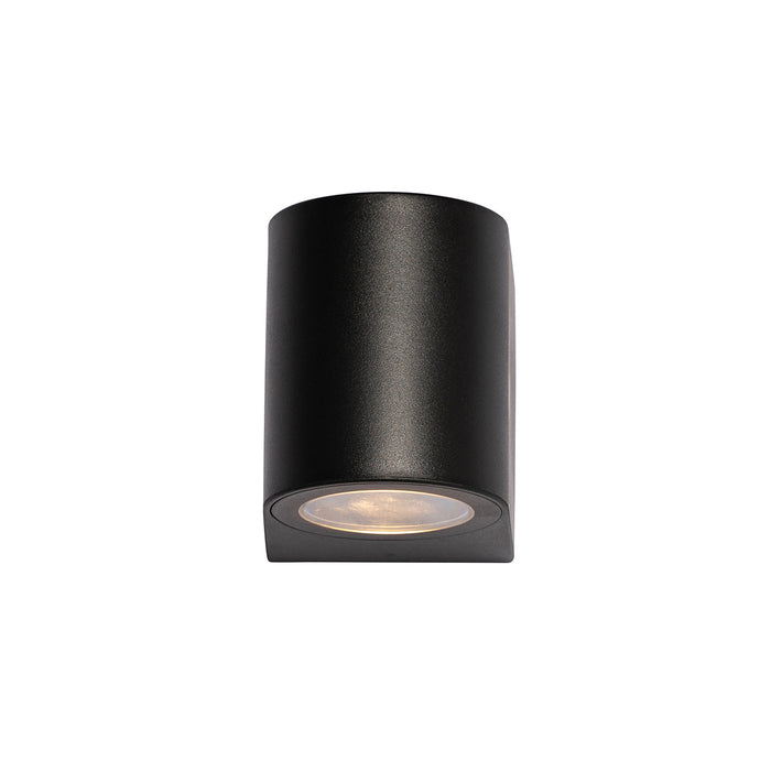 QAZQA Moderne buiten wandlamp zwart kunststof ovaal - Baleno