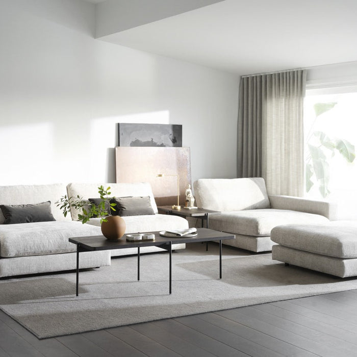 Rowico Home Duncan Hocker - Lichtgrijze Stof