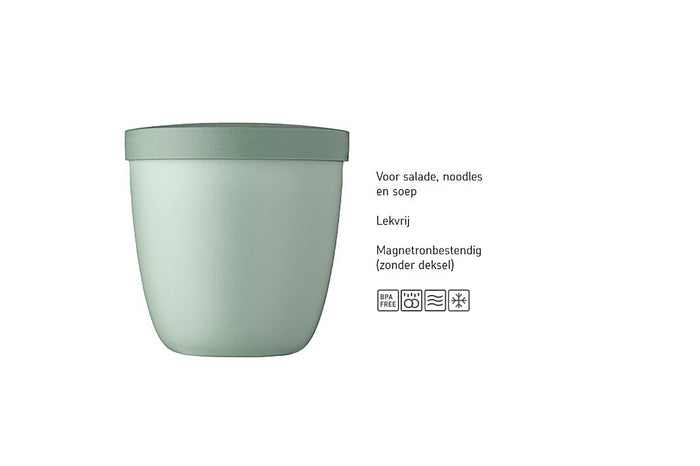 Snackpot Ellipse 500 ml - Nordic sage