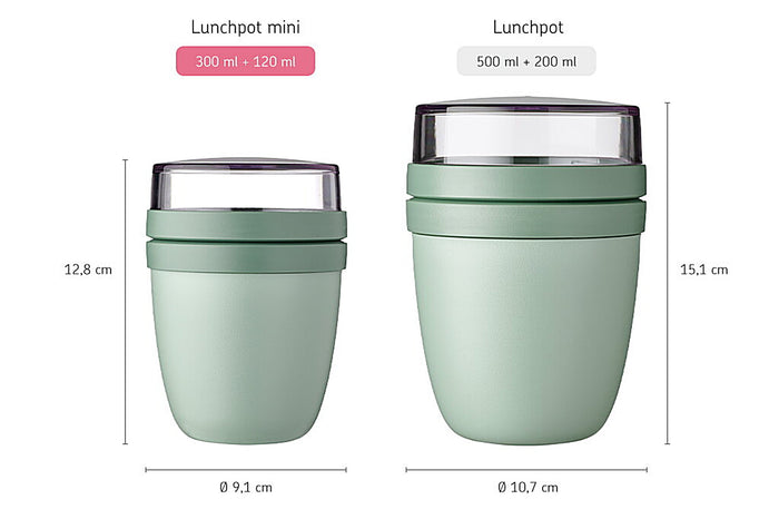 Lunchpot Ellipse mini - Vivid mauve