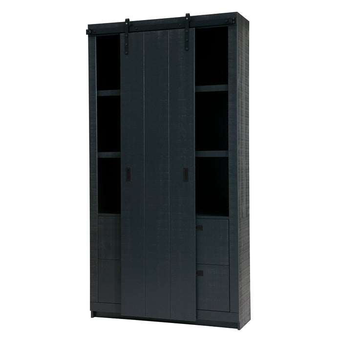 vtwonen Slide Barn Opbergkast - Zwart