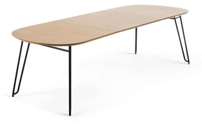 Kave Home - Novac ovale uitschuifbare eettafel 140 (220) x 90 cm