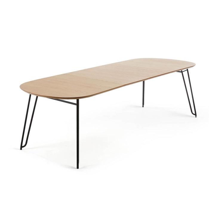 Kave Home - Novac ovale uitschuifbare eettafel 140 (220) x 90 cm
