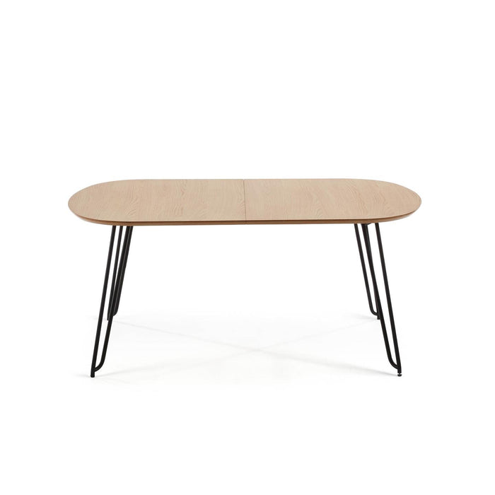 Kave Home - Novac ovale uitschuifbare eettafel 140 (220) x 90 cm