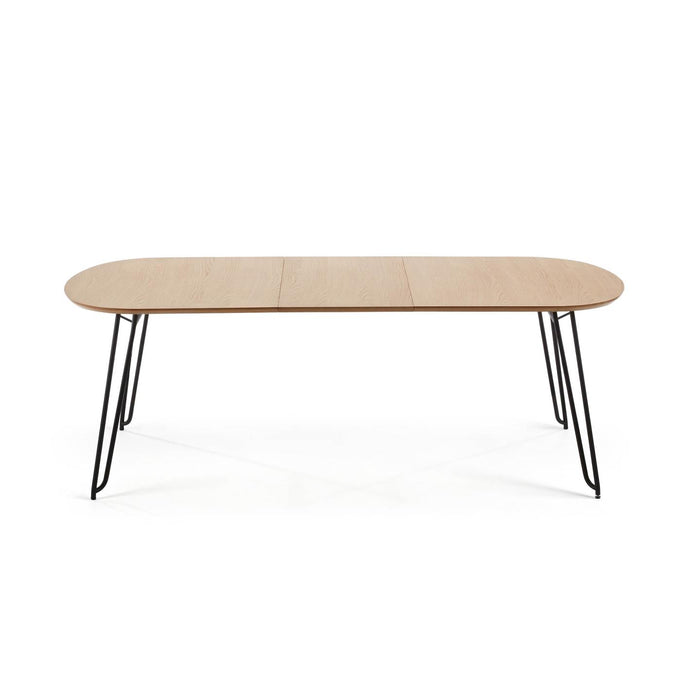 Kave Home - Novac ovale uitschuifbare eettafel 140 (220) x 90 cm