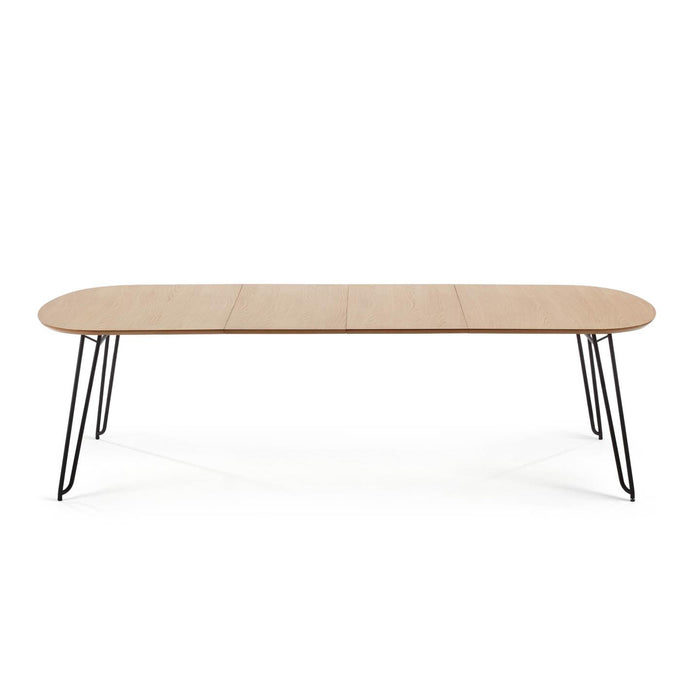 Kave Home - Novac ovale uitschuifbare eettafel 140 (220) x 90 cm