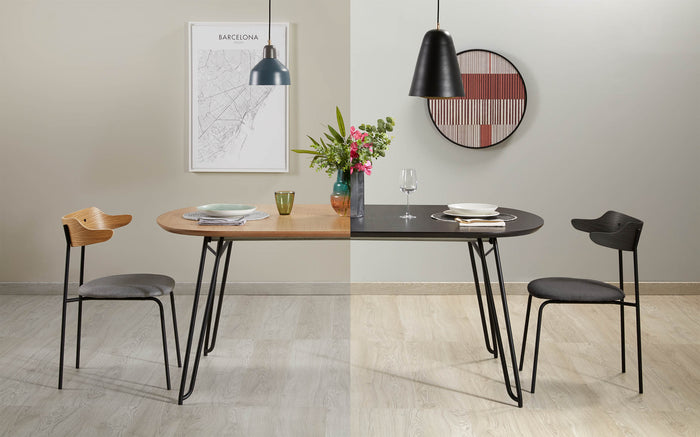 Kave Home - Novac ovale uitschuifbare eettafel 140 (220) x 90 cm