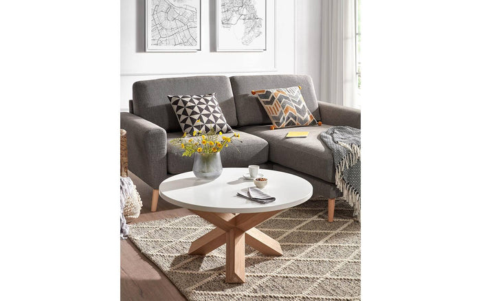 Kave Home Lotus Salontafel Ø 65 cm - Wit