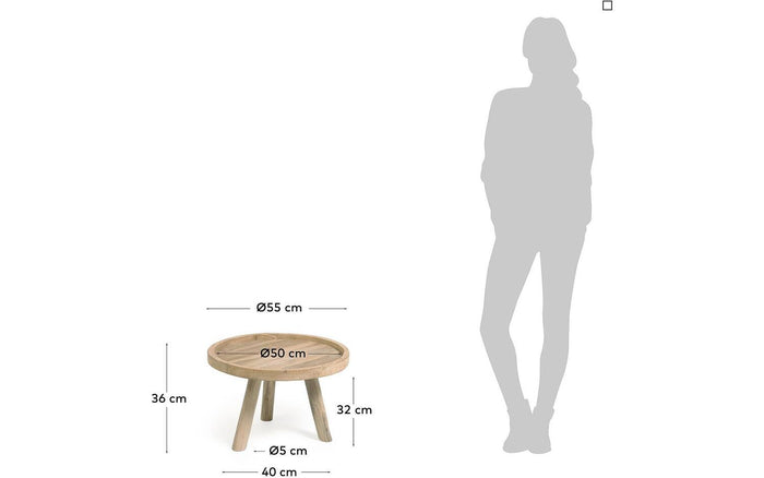 Kave Home Glenda Salontafel - Bruin