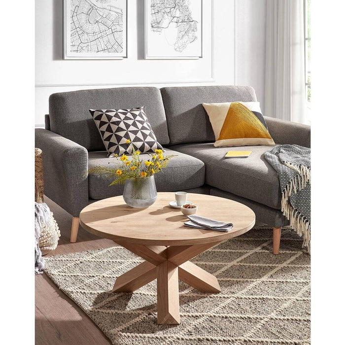 Kave Home Lotus Salontafel Ø 65 cm - Eikenhout