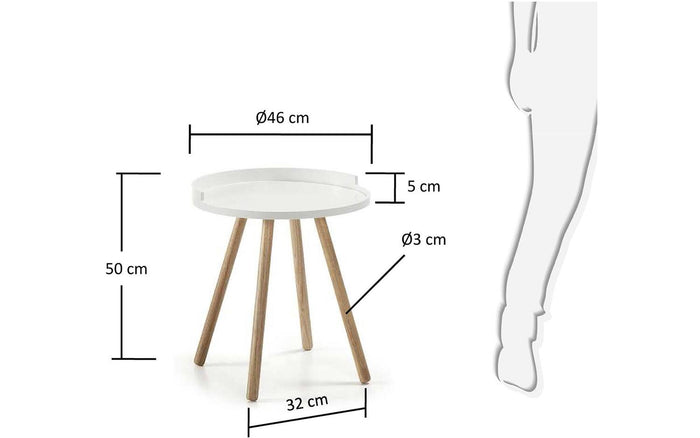 Kave Home Bruk Bijzettafel