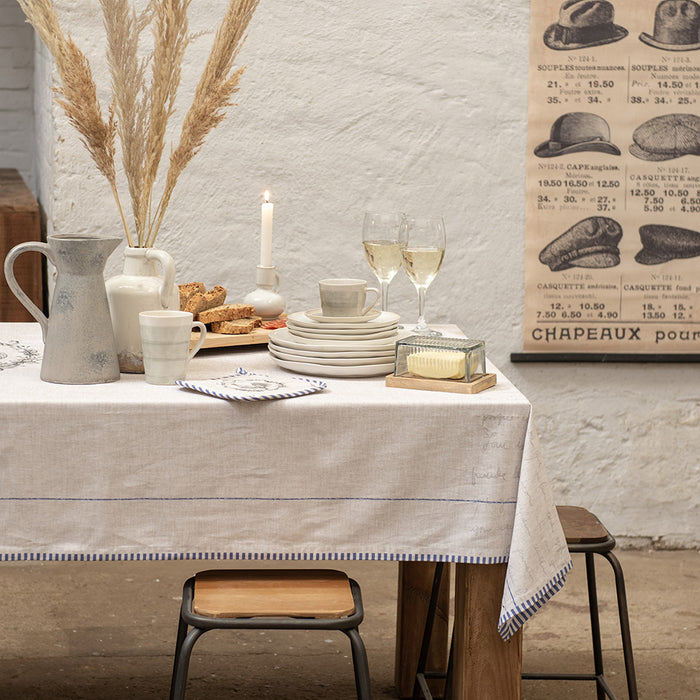 Clayre & Eef Servetten Katoen Set van 6 40x40 cm Beige Katoen Haan