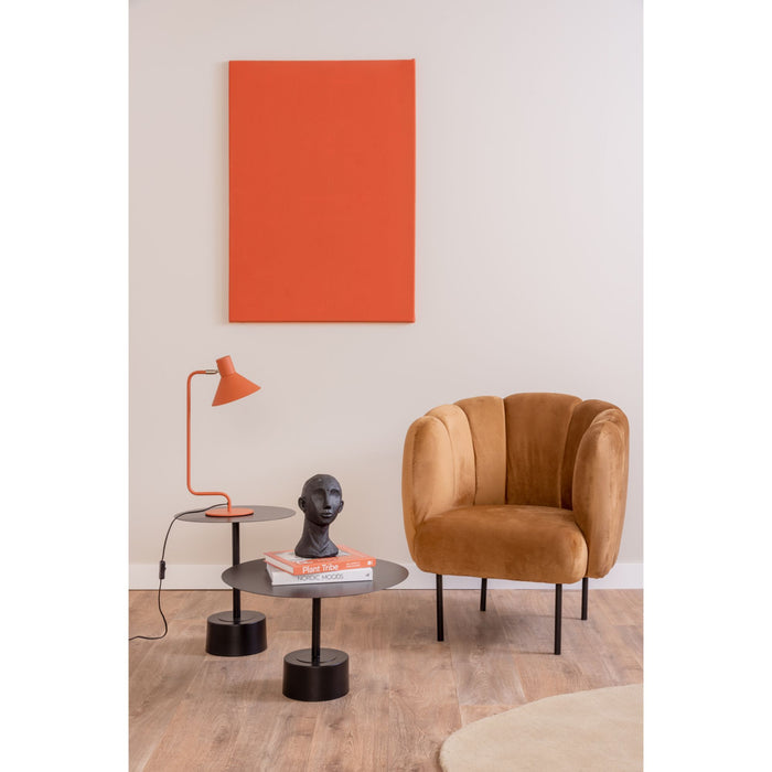 Leitmotiv - Bijzettafel Nowa - Zwart - 40x40x45cm