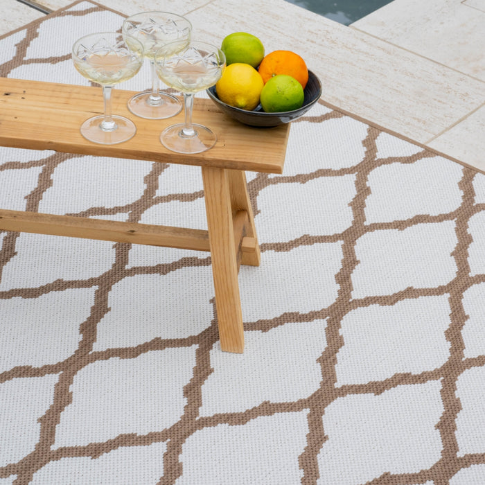 Studio M PERSIAN Dubbelzijdig Buitenkleed - 190x280 cm - Beige|Bruin