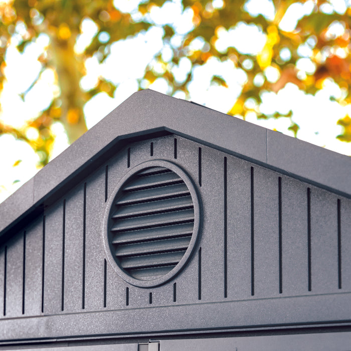 Keter Darwin 64 Tuinhuis met ramen - 190x122x221 cm - Grijs