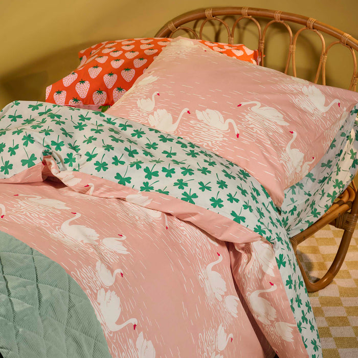 Essenza Swan Lake Dekbedovertrek - 240 x 220 cm - Misty rose