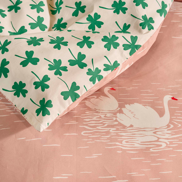 Essenza Swan Lake Dekbedovertrek - 240 x 220 cm - Misty rose